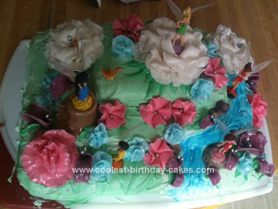Homemade Fairy Birthday Cake Design