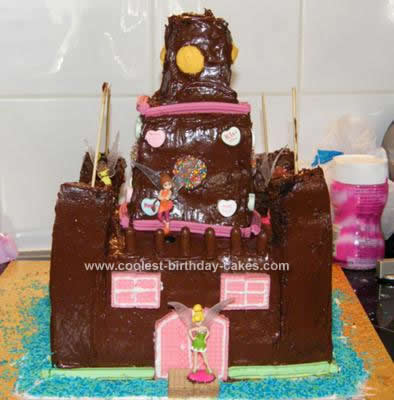 Homemade Fairy Castle Birthday Cake