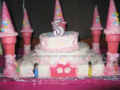 Homemade Fairy Castle Birthday Cake