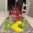 Homemade Fairy Tale Castle Birthday Cake