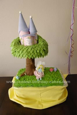 Homemade Fairy Tree House Cake