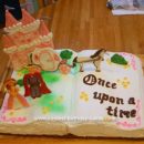 Homemade Fairytale Book Birthday Cake