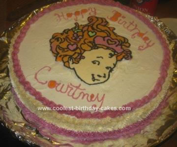 Homemade Fancy Nancy Cake