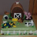Homemade Farm Birthday Cake
