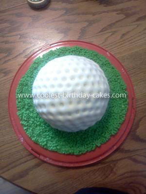 Coolest Fathers Day Golf Ball Cake