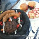Homemade  Father's Day Grill Barbecue Cake