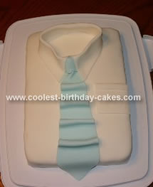 Father's Day Shirt And Tie Cake