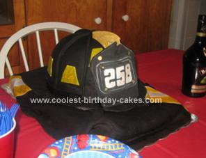 Coolest FDNY Helmet Cake
