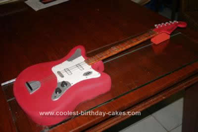 Homemade Fender Guitar Birthday Cake