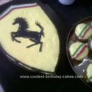 Homemade Ferrari Badge Cake