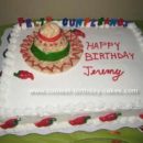 Homemade Fiesta Sombrero Birthday Cake