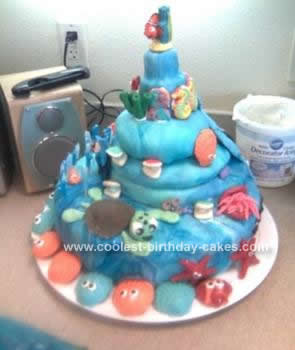 Homemade Finding Nemo Birthday Cake