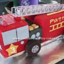 Homemade Fire Truck Cake