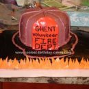 Homemade Firefighter Cake