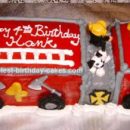 Homemade Firetruck Cake