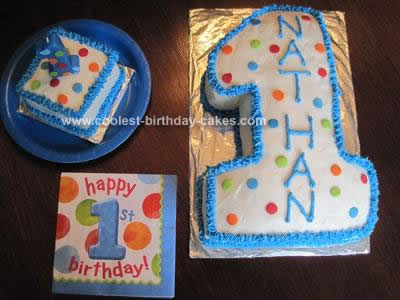 Homemade First Birthday Cake and Smash Cake
