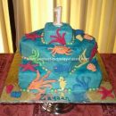 Homemade  First Birthday Under the Sea Cake