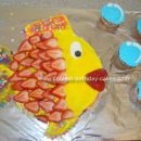 Homemade Fish And Bubbles Cake