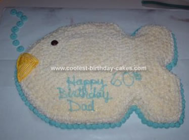 Homemade Fish Birthday Cake