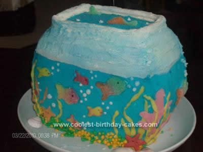 Homemade Fishbowl Birthday Cake Idea