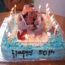 Homemade Fishing Birthday Cake