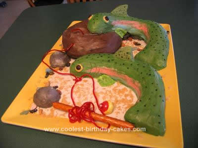 Homemade Fishing Cake