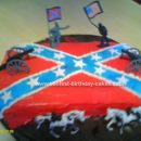 Homemade Flag Birthday Cake
