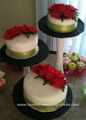 Homemade Floral Bridal Shower Cake