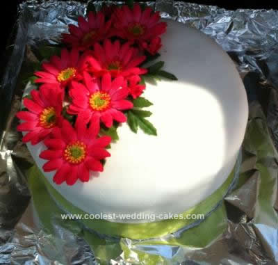 Homemade Floral Bridal Shower Cake