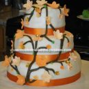 Homemade Floral Wedding Cake