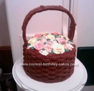 Homemade Flower Basket Cake