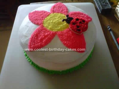 Homemade Flower Birthday Cake