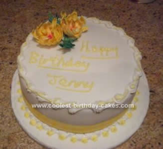 Homemade Flower Cake