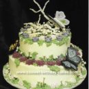 Butterflies and Flowers Cake