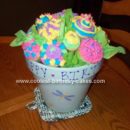 Homemade Flower Pot  Birthday Cupcakes