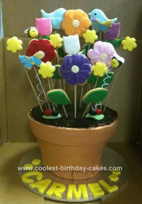 Homemade Flowerpot Cake