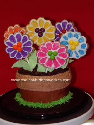 Homemade Flowerpot Cake