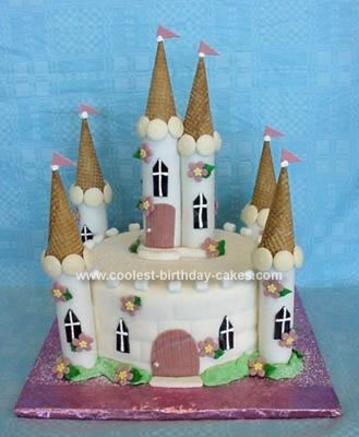 Homemade Fondant Castle Cake