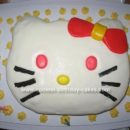 Homemade Fondant Hello Kitty 6th Birthday Cake