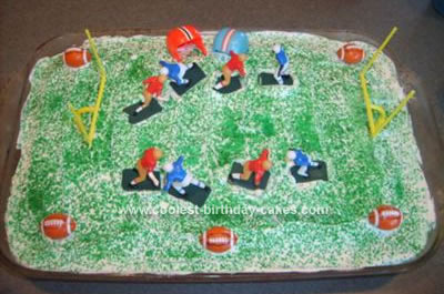 Homemade Football Cake