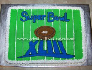 Homemade Football Field Cake
