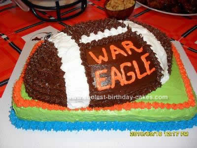 Homemade Football Cake Design