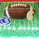 Homemade Football Field Birthday Cake
