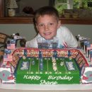 Homemade Football Stadium Birthday Cake