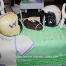 Homemade Football Team Birthday Cake