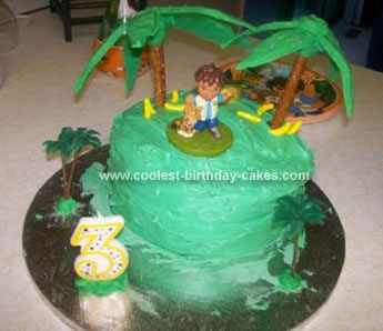 Homemade Forest Birthday Cake
