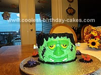 Homemade Frankenstein Cake