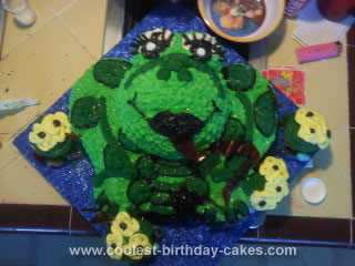 Homemade  Frog Cake