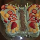 Homemade Fruity Butterfly Cake