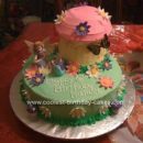 Homemade Garden Fairy Birthday Cake